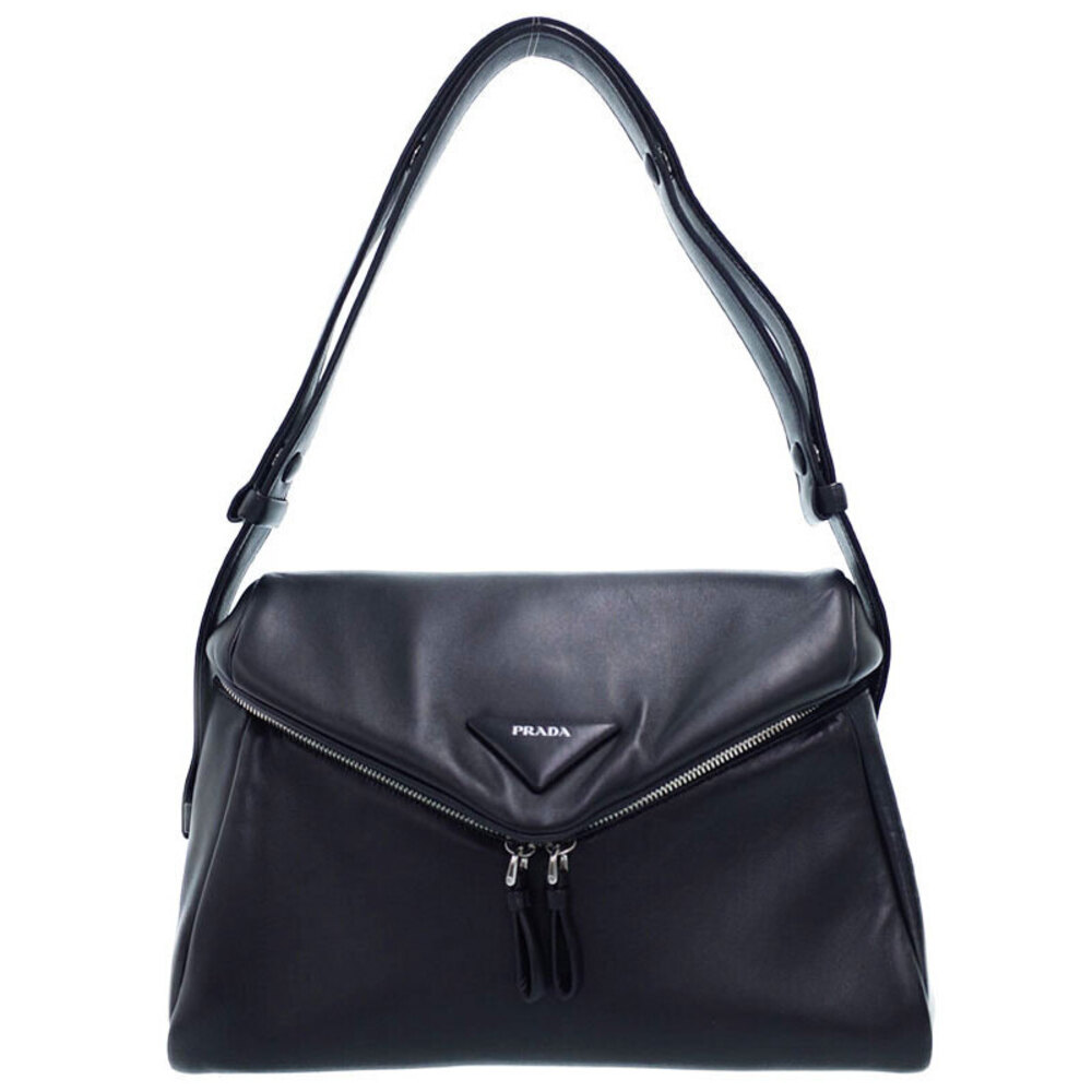 Prada Nappa Bag Padded Shoulder Signeau Leather - Picture 2 of 9